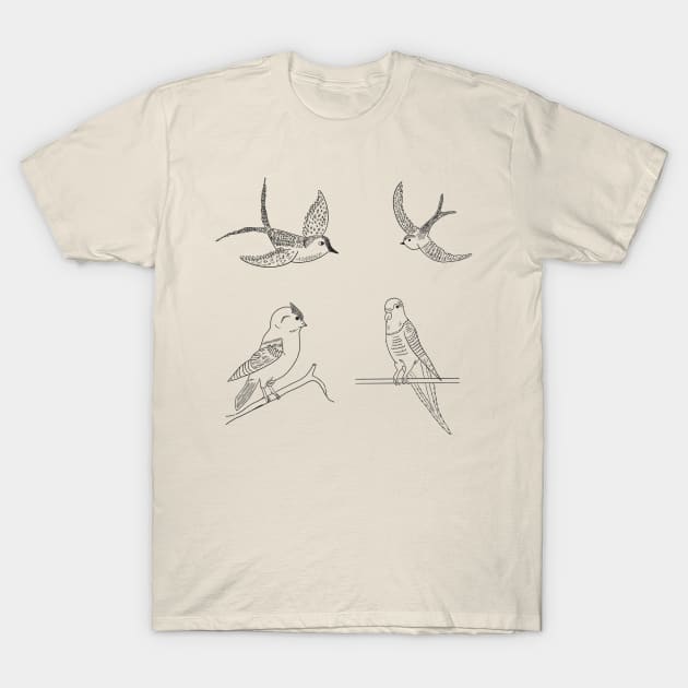 Birds T-Shirt by Geometrico22